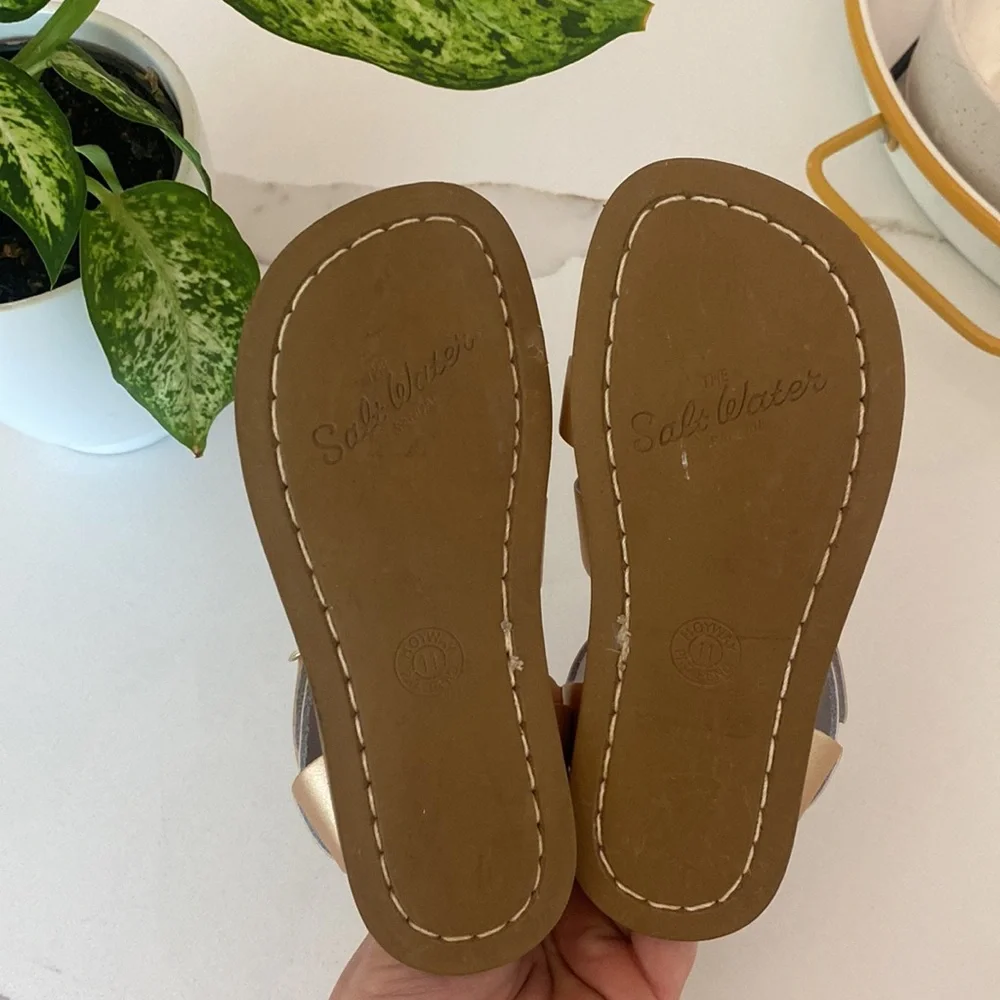 SOLD! Rose Gold Saltwater Sandals - Picture 9 of 11